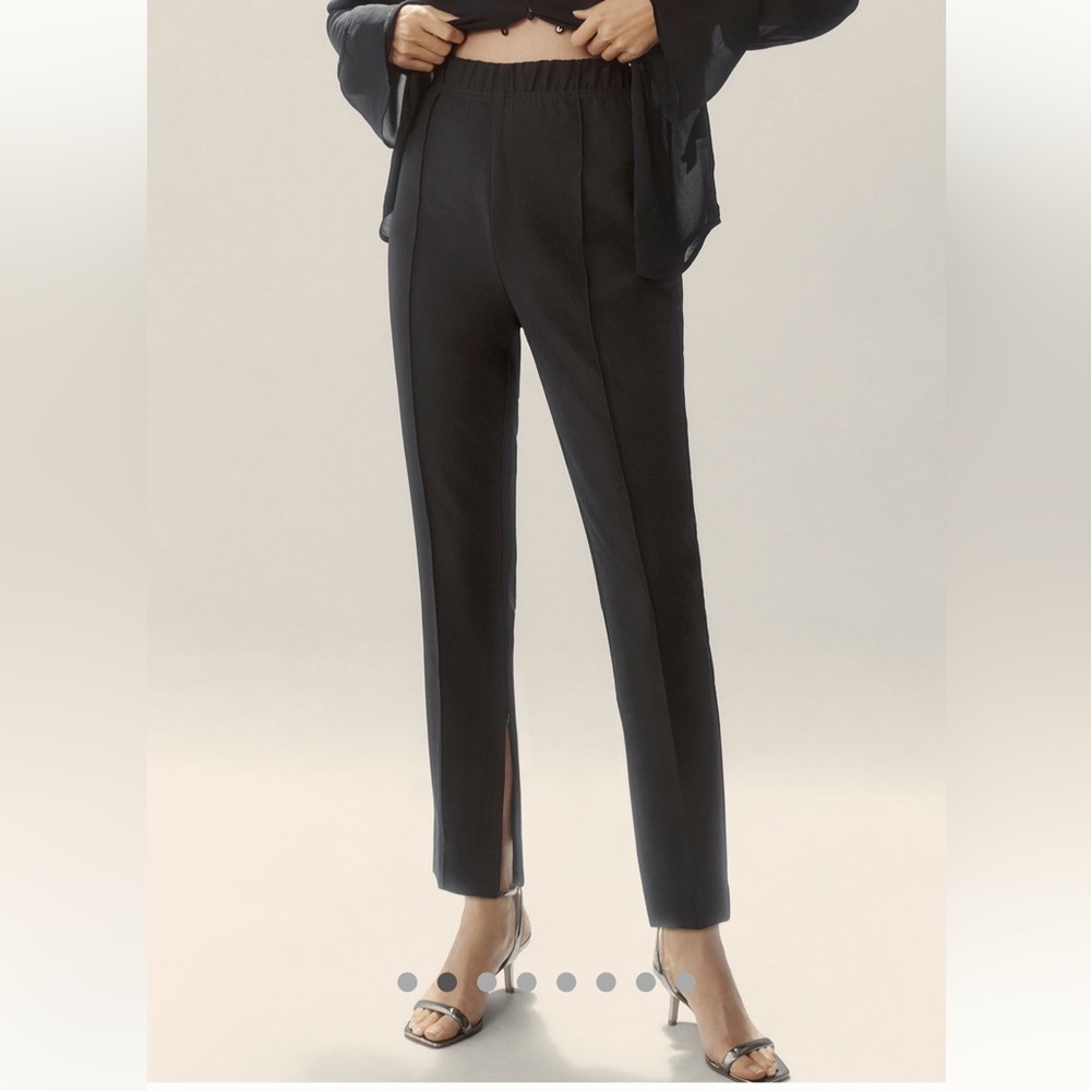 Black Pants with Ankle-Zip